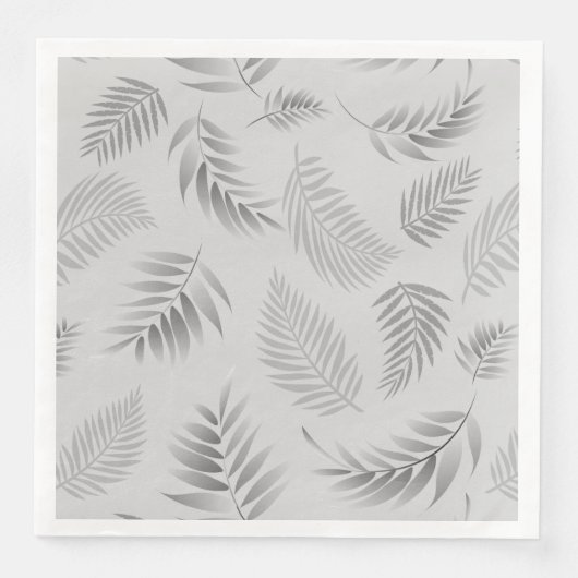 Serviette En Papier Motif Feuille tropical 5 (Devant)