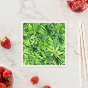 Serviette En Papier Motif Feuille verdoyant - Nature Botanique
