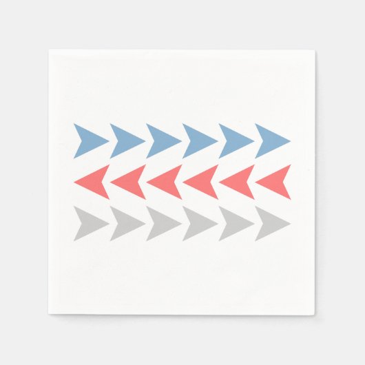 Serviette En Papier Motif Flèche (Devant)