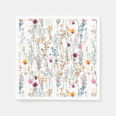 Serviette En Papier Motif Fleur sauvage (Devant)