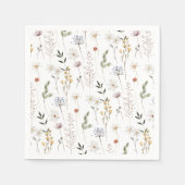 Serviette En Papier Motif Fleur sauvage Boho (Devant)