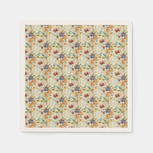 Serviette En Papier Motif fleur sauvage d'automne
