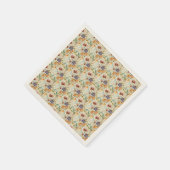 Serviette En Papier Motif fleur sauvage d'automne (Coin)