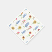 Serviette En Papier Motif Fleur sauvage du Texas (Coin)