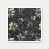 Serviette En Papier Motif floral abstrait gothique (Devant)