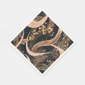 Serviette En Papier motif floral Abstrait, pois, vignes (Coin)