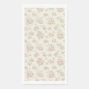 Serviette En Papier Motif floral Cottagecore Rose rose vintage