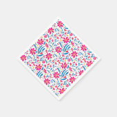 Serviette En Papier Motif floral d'aquarelle (Coin)