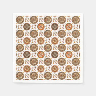 Serviette En Papier Motif floral de médaillon soleil vintage boho