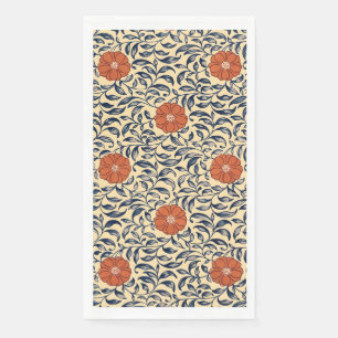 Serviette En Papier Motif floral de pivoine chinoise Art nouveau vinta