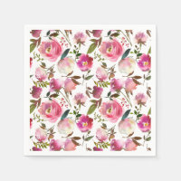 Motif floral de printemps à l'aquarelle
