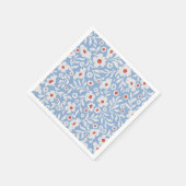 Serviette En Papier Motif floral du bois (Coin)