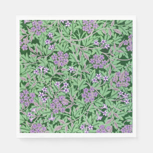 Serviette En Papier Motif floral lilas et vert