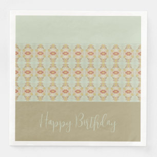 Serviette En Papier Motif Floral moderne Designer accentué