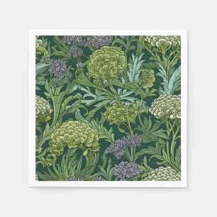 Serviette En Papier Motif floral sans couture de style William Morris