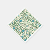 Serviette En Papier Motif floral sans couture sur fond beige (Coin)