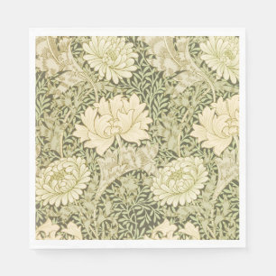 Serviette En Papier Motif floral vert de William Morris
