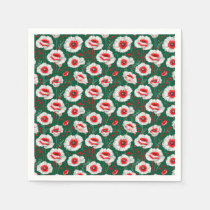 Serviette En Papier Motif floral vibrant
