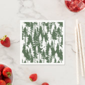 Serviette En Papier Motif forestier (En situation)