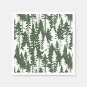 Serviette En Papier Motif forestier (Devant)