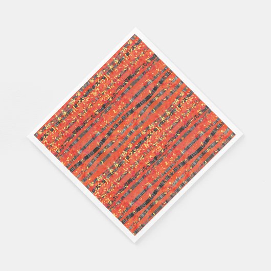 Serviette En Papier Motif forestier d'Aspen Birch Tree (Coin)