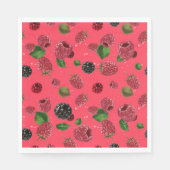 Serviette En Papier Motif framboise (Devant)
