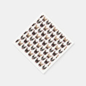 Serviette En Papier Motif français de Bulldog (Coin)