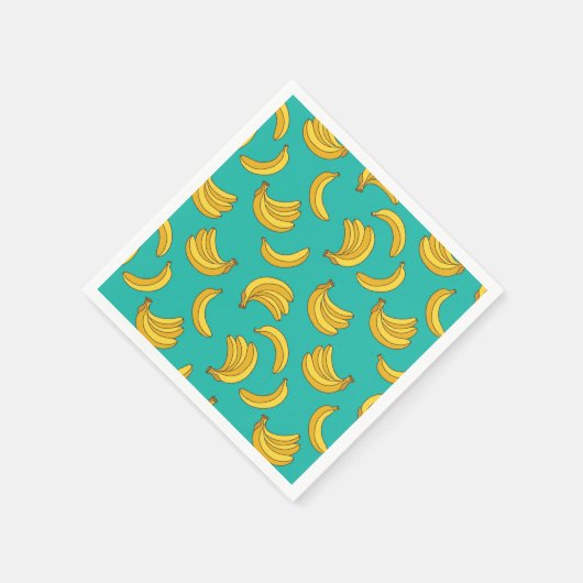 Serviette En Papier Motif Fruit Banana (Coin)