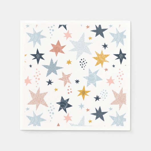 Serviette En Papier Motif Fun Star (Devant)