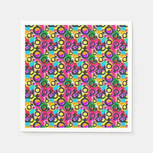 Serviette En Papier Motif Gay pride de Neon