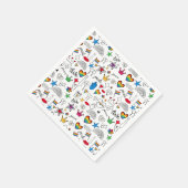 Serviette En Papier Motif gay pride Doodle (Coin)