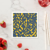 Serviette En Papier Motif géométrique (En situation)