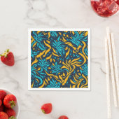 Serviette En Papier Motif géométrique (En situation)