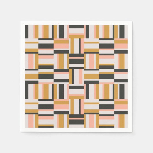 Serviette En Papier Motif géométrique (Devant)