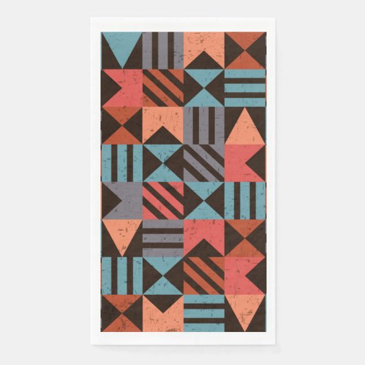 Serviette En Papier Motif géométrique 28 (Devant)