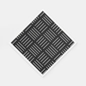 Serviette En Papier motif géométrique Abstrait - noir et blanc. (Coin)