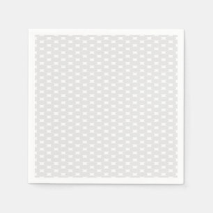 Serviette En Papier Motif Géométrique Carrelé Gris Clair Blanc Élégant