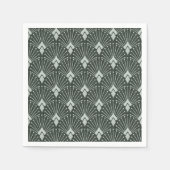 Serviette En Papier Motif géométrique design, art déco. (Devant)