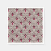 Serviette En Papier Motif géométrique design, art déco. (Devant)