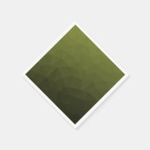 Serviette En Papier Motif géométrique du maillage vert de l'Armée (Coin)