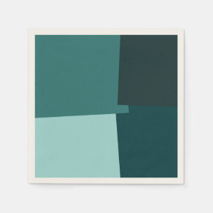 Serviette En Papier Motif géométrique moderne couleur rétro #7