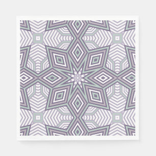Serviette En Papier Motif géométrique multicolore rétro