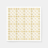 Serviette En Papier Motif géométrique or tendance Golden Art élégant (Devant)