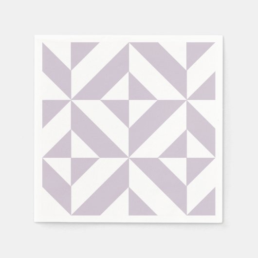 Serviette En Papier Motif géométrique Pale Graphe (Devant)