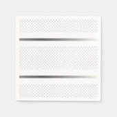 Serviette En Papier Motif géométrique Silver tendance Art blanc élégan (Devant)