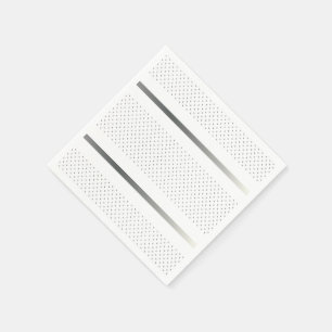 Serviette En Papier Motif géométrique Silver tendance Art blanc élégan