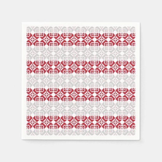 Serviette En Papier Motif géométrique SUN du matin letton II (Devant)