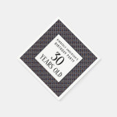 Serviette En Papier Motif géométrique tendance, fête d'anniversaire mo (Coin)