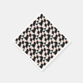 Serviette En Papier Motif géométrique triangle à main (Coin)