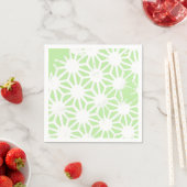 Serviette En Papier Motif géométrique vert pomme (En situation)